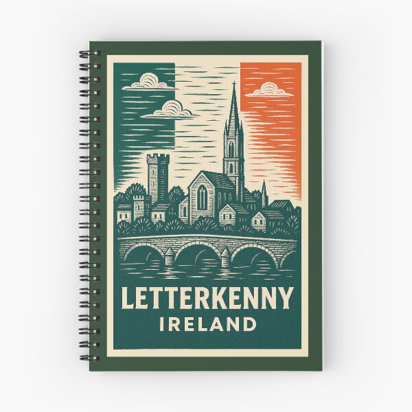 Item preview, Letterkenny Ireland Linocut Style  designed and sold by Thistle-TShop.