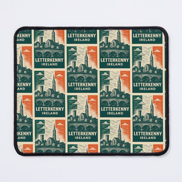 Item preview, Letterkenny Ireland Linocut Style  designed and sold by Thistle-TShop.