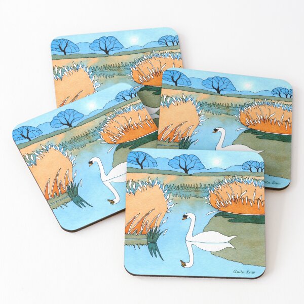 Item preview, Anita Law - Swan on Lake designed and sold by AnitaLawDesigns.