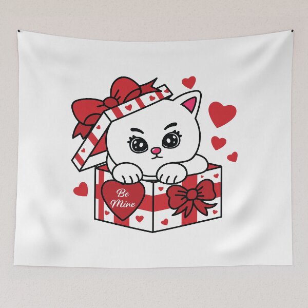 Item preview, Kawaii Cute Cat Valentine Gift Box designed and sold by Marshallamoakohene.