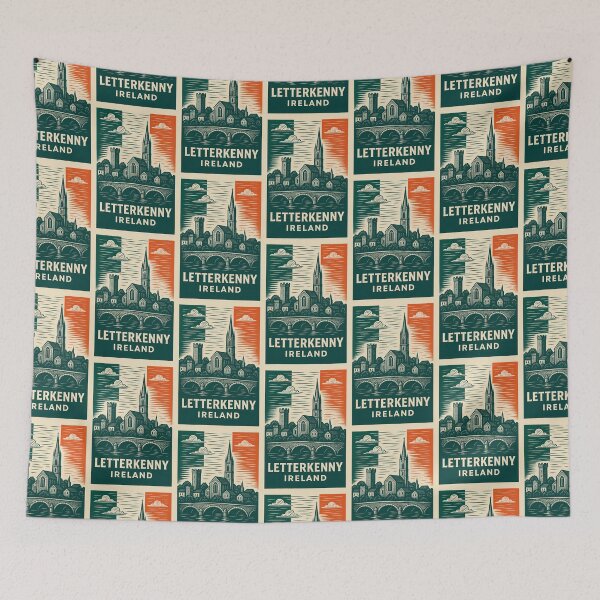 Item preview, Letterkenny Ireland Linocut Style  designed and sold by Thistle-TShop.