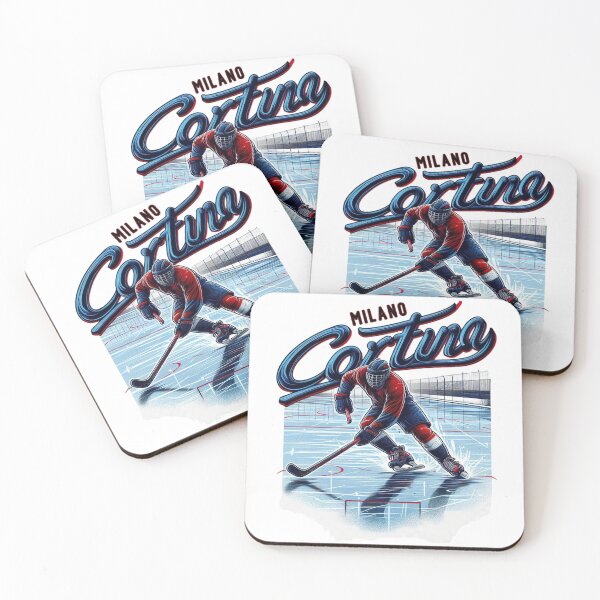 Item preview, Ice Hockey Energy – Milano Cortina 2026 | Winter Sports Illustration designed and sold by doorzz.
