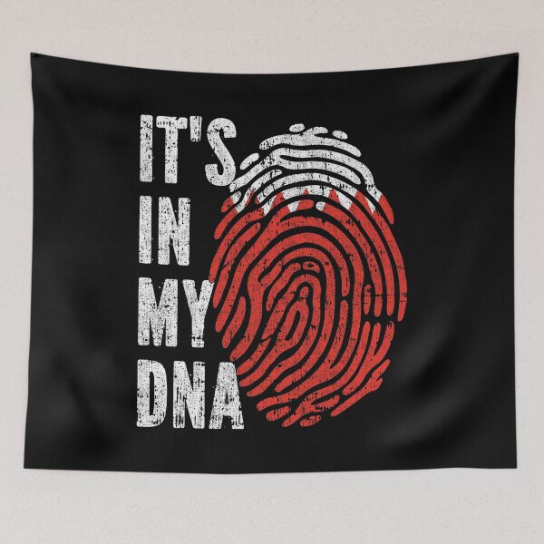 Item preview, IT'S IN MY DNA Bahrain Flag Roots designed and sold by CosmoKitsch.
