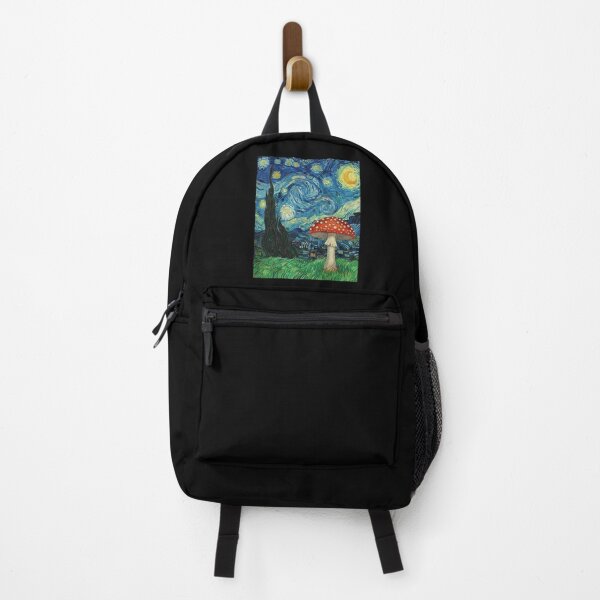Item preview, Starry Night Red Mushroom Nature Painting I designed and sold by Lemon Pepper.