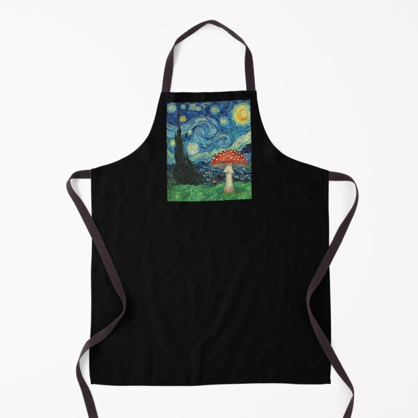 Item preview, Starry Night Red Mushroom Nature Painting I designed and sold by Lemon Pepper.