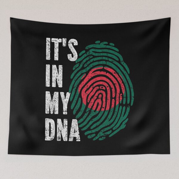 Artikelvorschau, ES LIEGT IN MEINER DNA – Wurzeln der bangladeschischen Flagge entworfen und verkauft von CosmoKitsch.