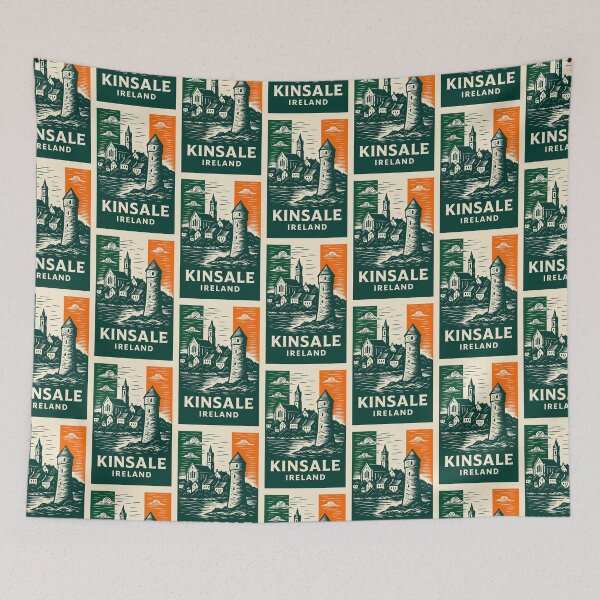 Item preview, Kinsale Ireland Linocut Style  designed and sold by Thistle-TShop.