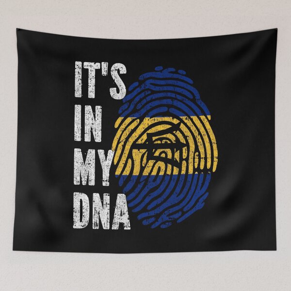 Item preview, IT'S IN MY DNA Barbados Flag Roots designed and sold by CosmoKitsch.