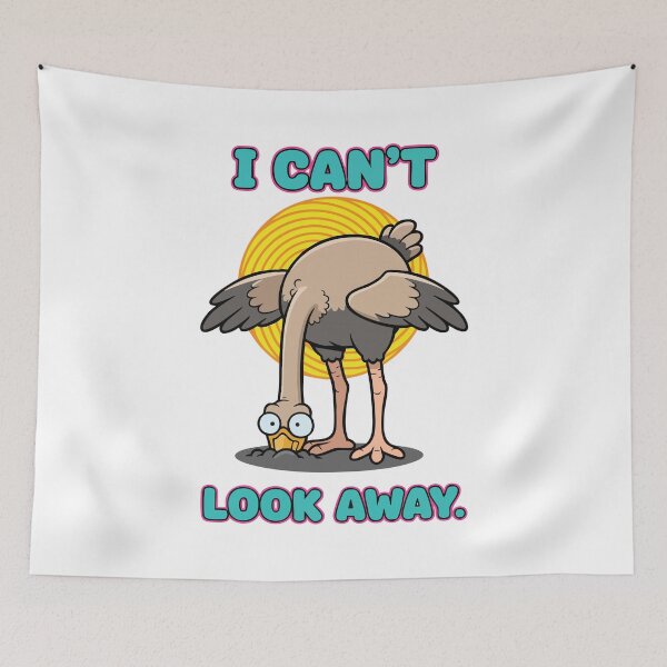 Item preview, I Can’t Look Away Humor Art designed and sold by graphicnew.