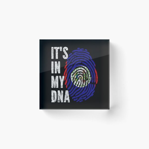 Item preview, IT'S IN MY DNA Belize Flag Roots designed and sold by CosmoKitsch.