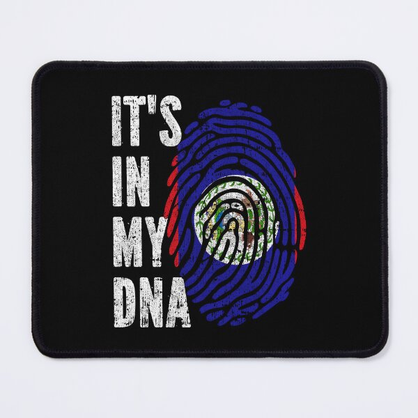 Item preview, IT'S IN MY DNA Belize Flag Roots designed and sold by CosmoKitsch.