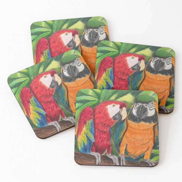 Item preview, Parrots - “I Peck Your Pardon”  designed and sold by StaceyFinchArt.