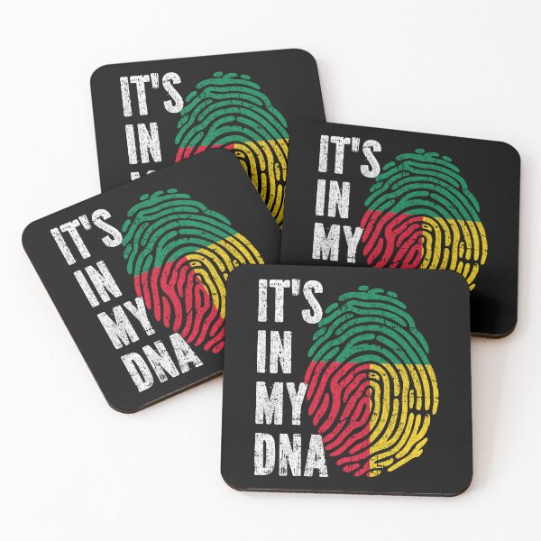 Item preview, IT'S IN MY DNA Benin Flag Roots designed and sold by CosmoKitsch.