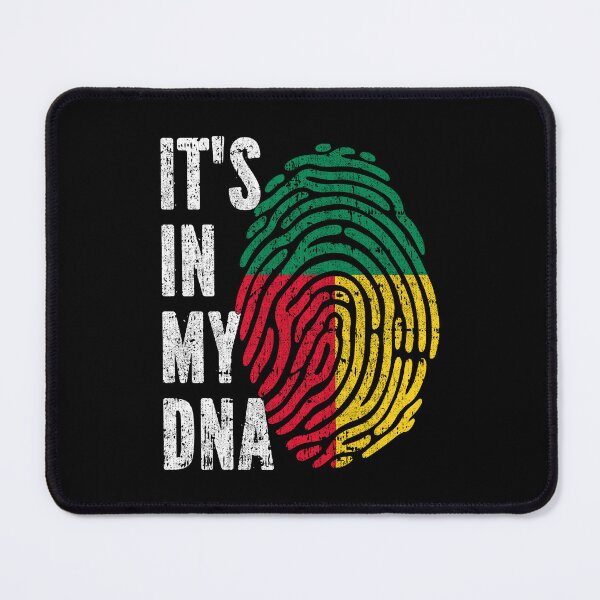 Item preview, IT'S IN MY DNA Benin Flag Roots designed and sold by CosmoKitsch.