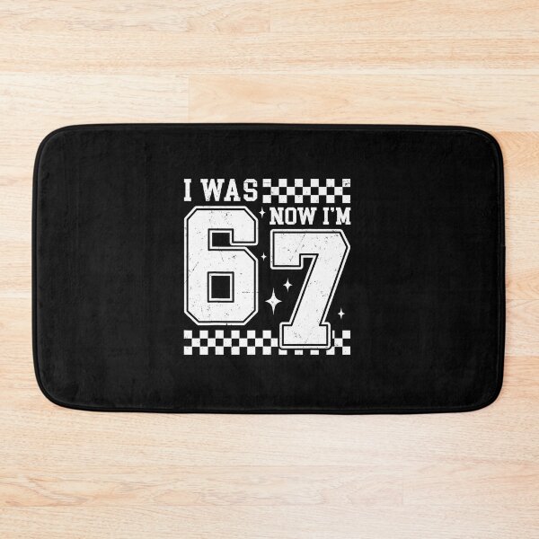 Item preview, I Was 6 Now I’m 7 Checkered Birthday Number Humor  designed and sold by gladysenglish.