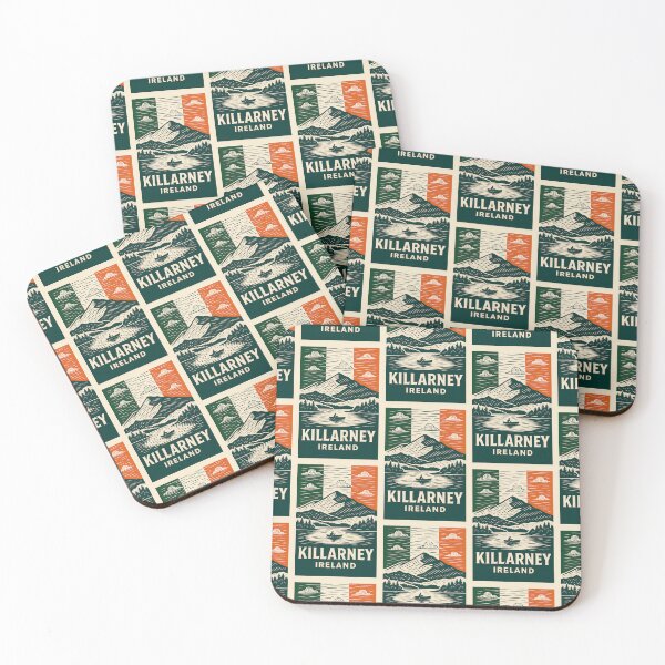 Item preview, Killarney Ireland Linocut Style  designed and sold by Thistle-TShop.