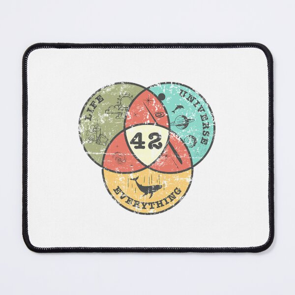 Item preview, Venn Diagram Life The Universe Everything designed and sold by EJprintDESIGN.