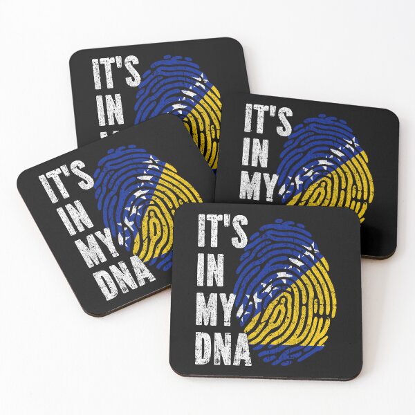 Item preview, IT'S IN MY DNA Bosnia and Herzegovina  Flag Roots designed and sold by CosmoKitsch.