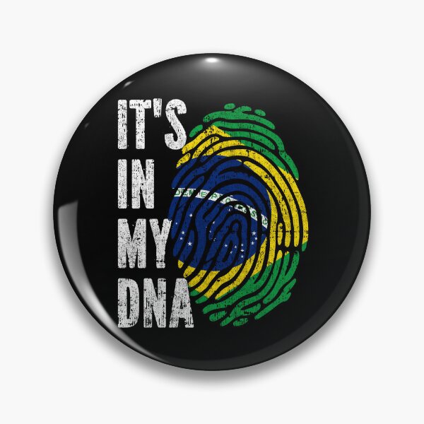 Artikelvorschau, ES LIEGT IN MEINER DNA – Brasilianische Flaggenwurzeln entworfen und verkauft von CosmoKitsch.