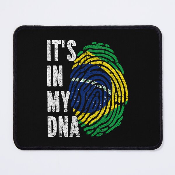 Item preview, IT'S IN MY DNA Brazil Flag Roots designed and sold by CosmoKitsch.