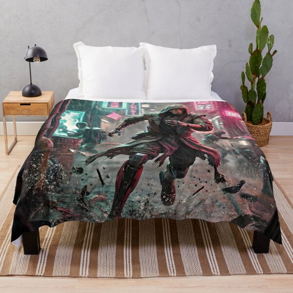 Item preview, Neon Fugitive Cyberpunk Alley Glitch Runner Aesthetic designed and sold by MarCinu Art.