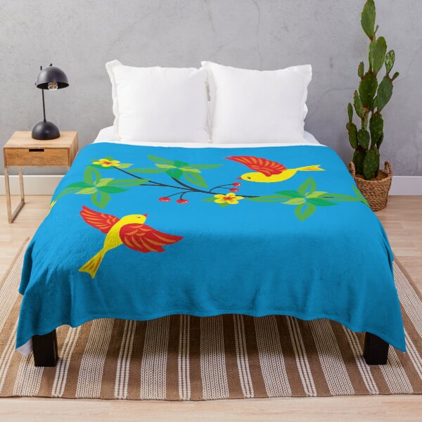 Item preview, Colorful Flying Birds with Floral Branch, Leaves and Berries – Decorative Vector Illustration designed and sold by iamshibsankar.