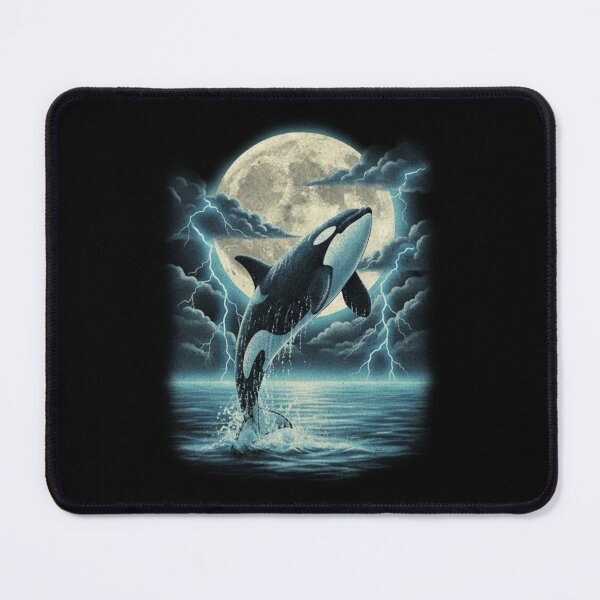 Item preview, Vintage Orca Midnight Ocean Wildlife 90s Style I designed and sold by Lemon Pepper.