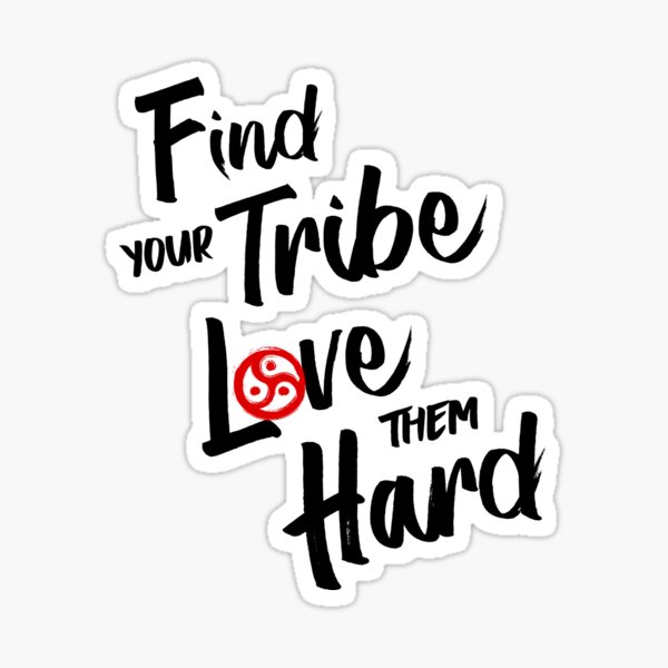 Find Your Tribe - BDSM Triskelion Red Sticker