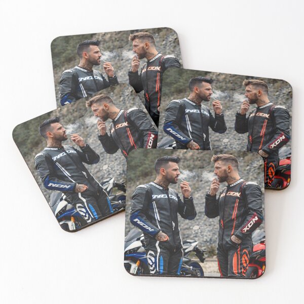 Item preview, Bikers on a smoke stop designed and sold by Leatherandsmoke.