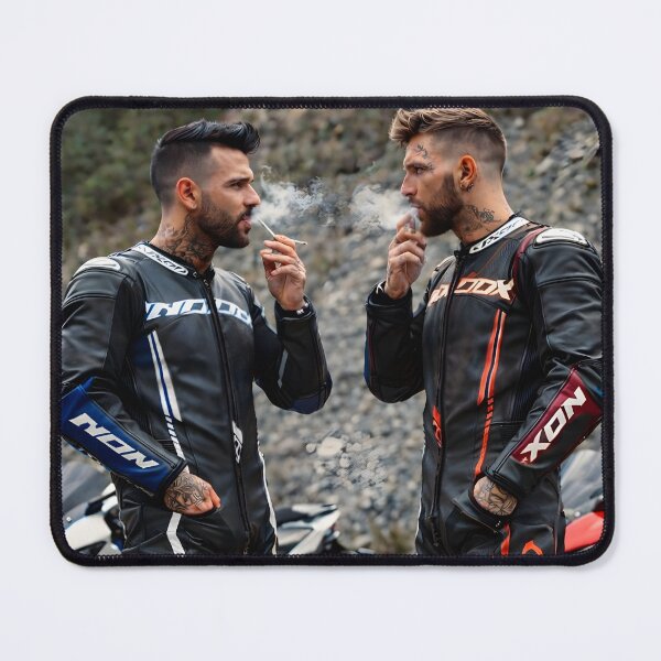 Item preview, Bikers on a smoke stop designed and sold by Leatherandsmoke.