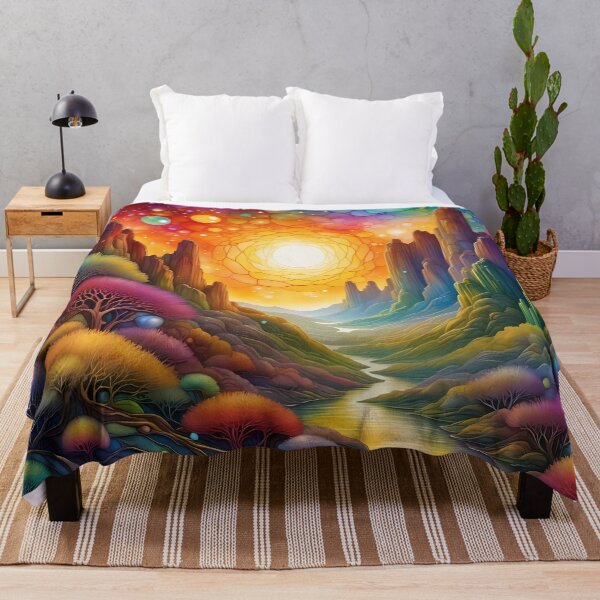 Aperçu de l'œuvre Paysage en vitrail coloré créée et vendue par CalmnessbyChoice.