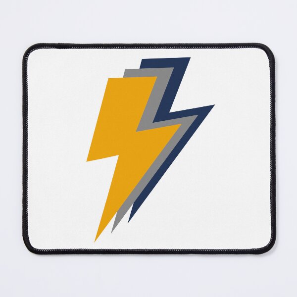 Item preview, Yellow, Grey and Blue Lightning Bolts designed and sold by OneThreeSix.