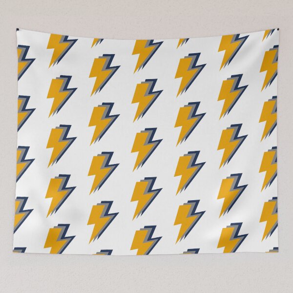 Item preview, Yellow, Grey and Blue Lightning Bolts designed and sold by OneThreeSix.