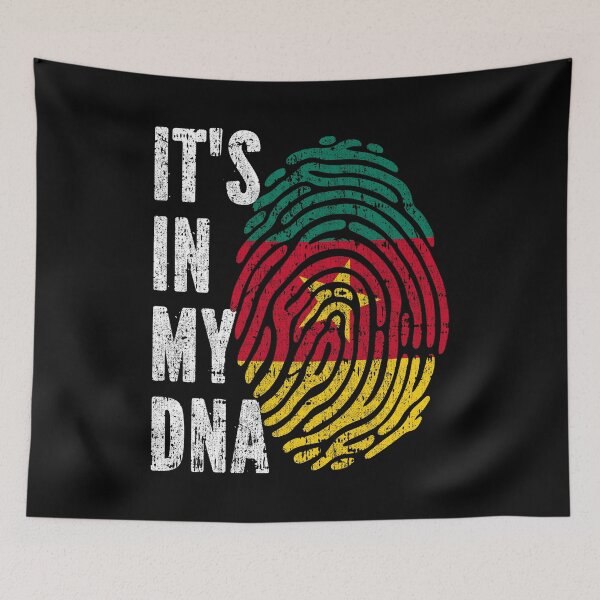Item preview, IT'S IN MY DNA Cameroon Flag Roots designed and sold by CosmoKitsch.