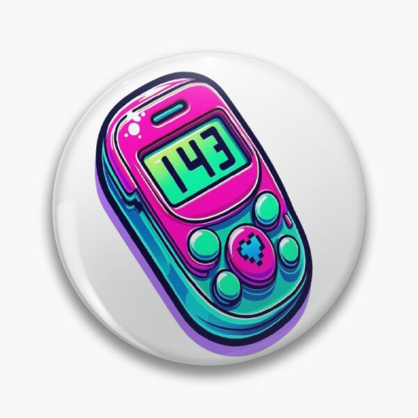 Item preview, 143 Pager Love Code - 90s Retro Tech Valentine designed and sold by RetroRascalStudio.
