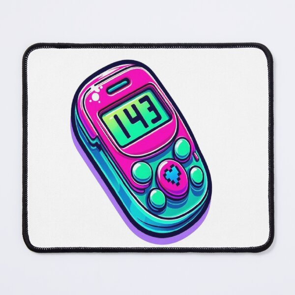 Item preview, 143 Pager Love Code - 90s Retro Tech Valentine designed and sold by RetroRascalStudio.