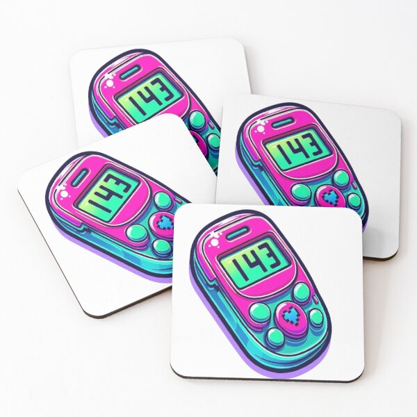 Item preview, 143 Pager Love Code - 90s Retro Tech Valentine designed and sold by RetroRascalStudio.