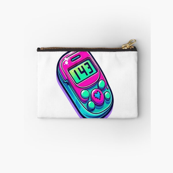 Item preview, 143 Pager Love Code - 90s Retro Tech Valentine designed and sold by RetroRascalStudio.