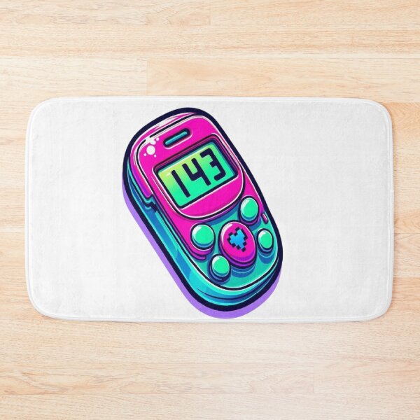 Item preview, 143 Pager Love Code - 90s Retro Tech Valentine designed and sold by RetroRascalStudio.