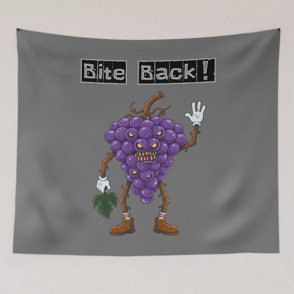 Item preview, Evil Grapes - Vintage Monster Cartoon Style designed and sold by MBBialyPiksel.