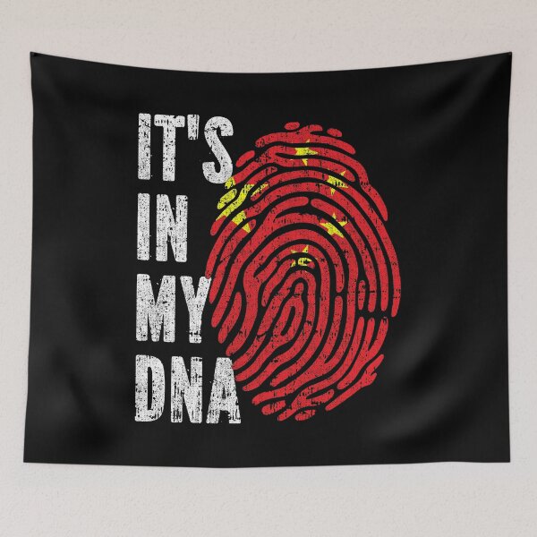 Item preview, IT'S IN MY DNA China Flag Roots designed and sold by CosmoKitsch.