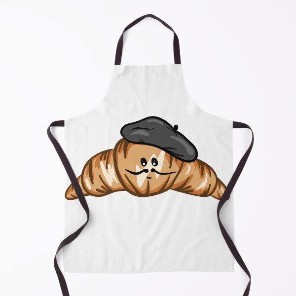 Item preview, Monsieur Croissant - Funny French Pastry Mascot designed and sold by LYAN-STORE.