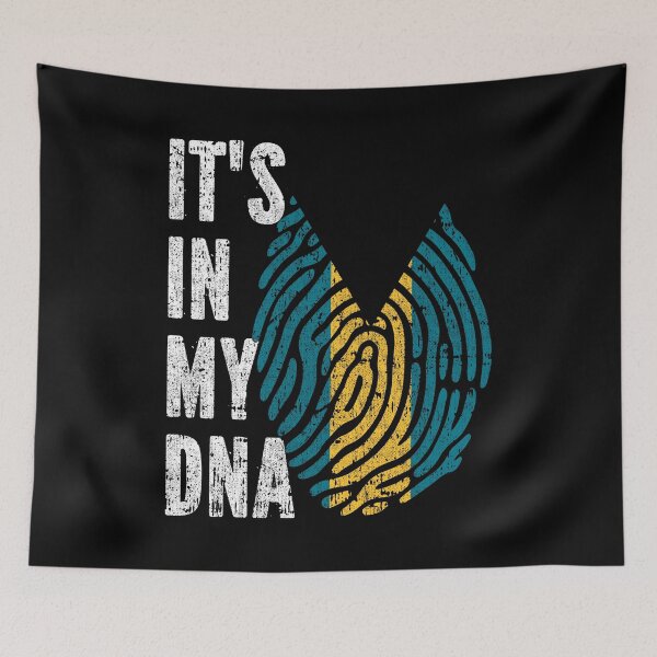 Item preview, IT'S IN MY DNA Bahamas Flag Roots designed and sold by CosmoKitsch.