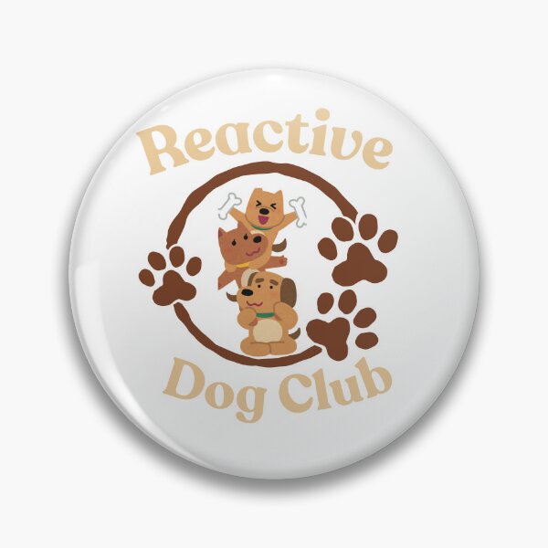 Item preview, Reactive Dog Club – Cute Stacked Dogs with Bone | Dog Lover Design designed and sold by HubCreates.