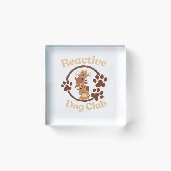 Item preview, Reactive Dog Club – Cute Stacked Dogs with Bone | Dog Lover Design designed and sold by HubCreates.