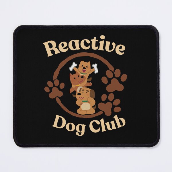 Item preview, Reactive Dog Club – Cute Stacked Dogs with Bone | Dog Lover Design designed and sold by HubCreates.