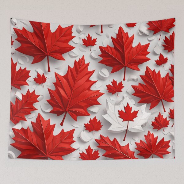 Item preview, Red Maple Paper Leaves designed and sold by Kaleidoscope Print.
