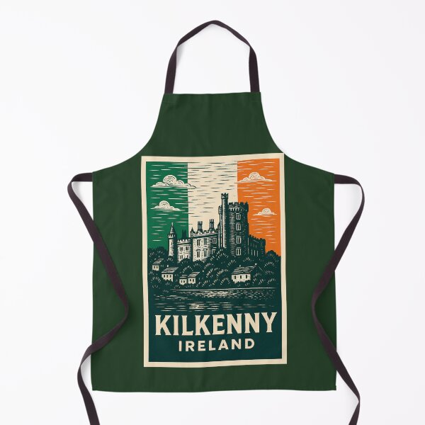 Artikelvorschau, Kilkenny Irland Linolschnitt Stil entworfen und verkauft von Thistle-TShop.