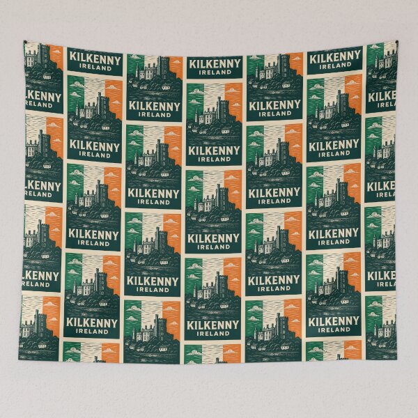 Item preview, Kilkenny Ireland Linocut Style  designed and sold by Thistle-TShop.