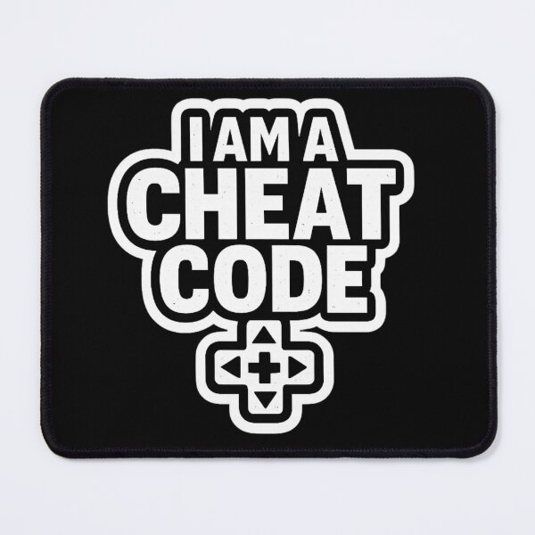 Item preview, I Am A Cheat Code | Gaming Humor Sticker & T-Shirt Design designed and sold by RollFuzzy.